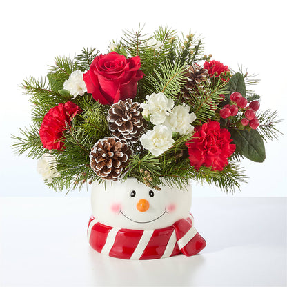 Jolly Snowman Bouquet –  Designs By Lakeland Flowers, Plant City FL