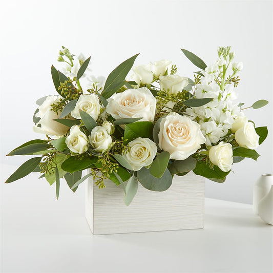 Fresh Linen Box Bouquet –  Designs By Lakeland Flowers, Plant City FL