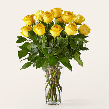 Long Stem Yellow Rose Bouquet –  Designs By Lakeland Flowers, Plant City FL