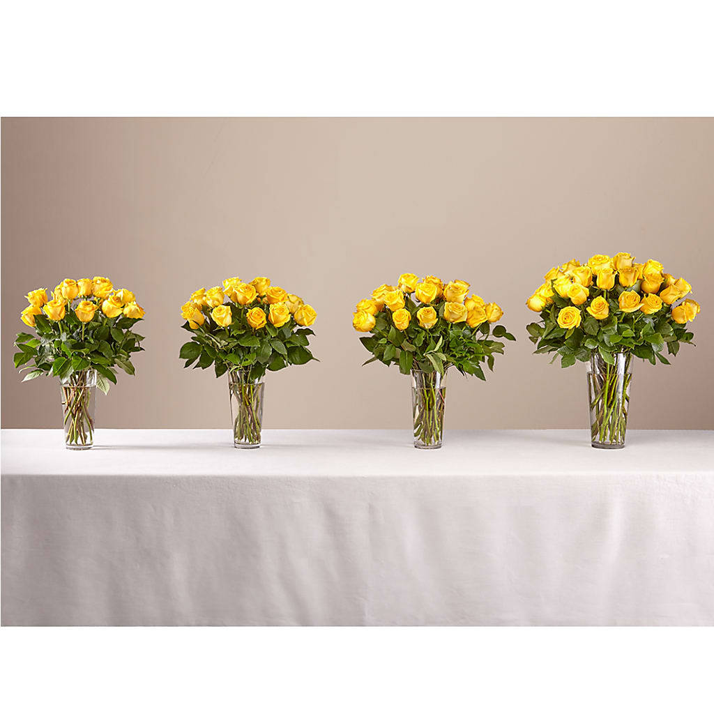 Long Stem Yellow Rose Bouquet –  Designs By Lakeland Flowers, Plant City FL