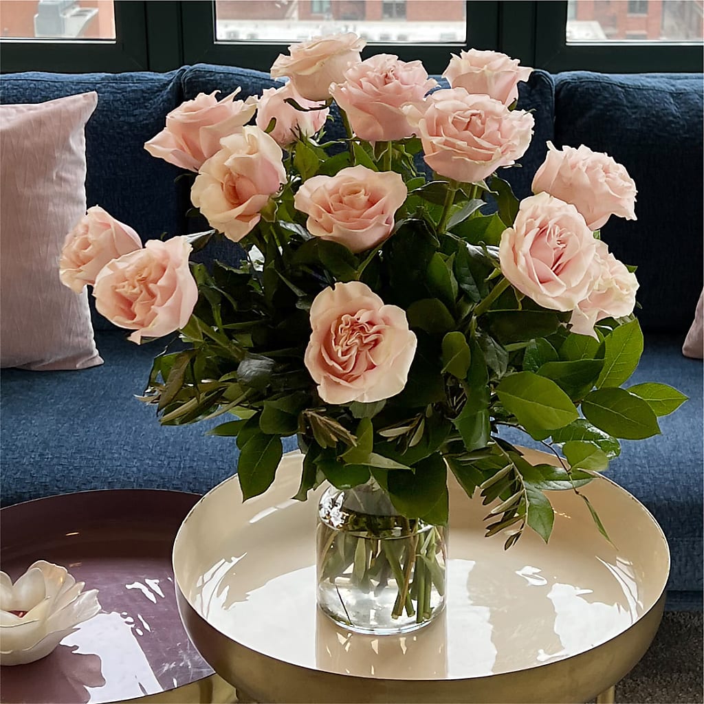 Long Stem Pink Rose Bouquet –  Designs By Lakeland Flowers, Plant City FL