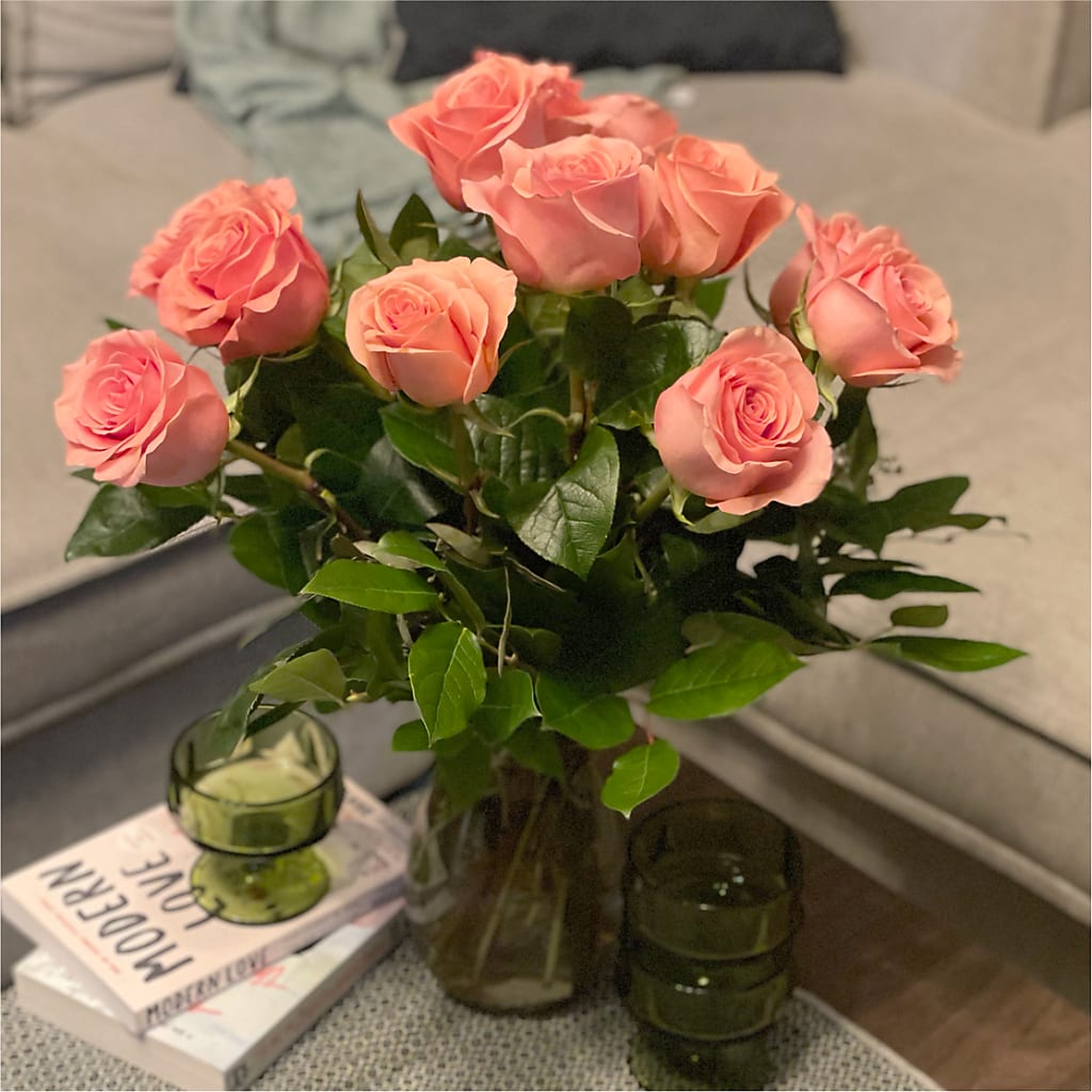Long Stem Pink Rose Bouquet –  Designs By Lakeland Flowers, Plant City FL