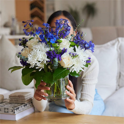 Cerulean Waves Bouquet –  Designs By Lakeland Flowers, Plant City FL