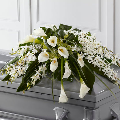 Angel Wings Casket Spray –  Designs By Lakeland Flowers, Plant City FL