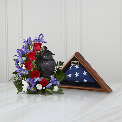 Patriotic Tribute Arrangement –  Designs By Lakeland Flowers, Plant City FL