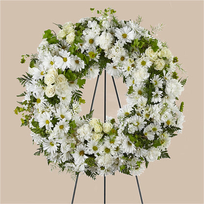 Faithful Wishes Wreath –  Designs By Lakeland Flowers, Plant City FL