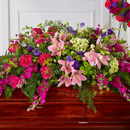 Radiant Tribute Casket Spray –  Designs By Lakeland Flowers, Plant City FL