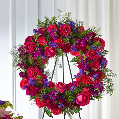 Calming Colors Wreath –  Designs By Lakeland Flowers, Plant City FL