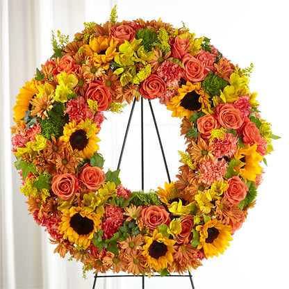 Autumnal Memories Wreath (Standard) –  Designs By Lakeland Flowers, Plant City FL