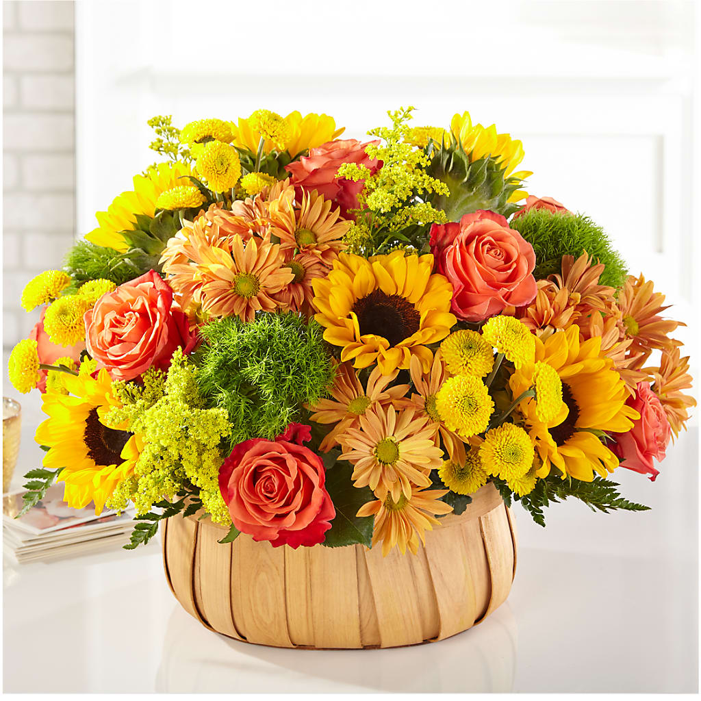 Harvest Sunflower Basket –  Designs By Lakeland Flowers, Plant City FL