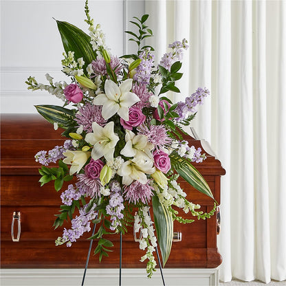 Grateful Hearts Standing Spray –  Designs By Lakeland Flowers, Plant City FL