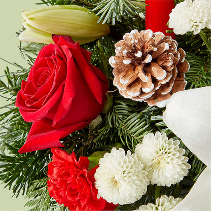 Seasonal Festivities Centerpiece –  Designs By Lakeland Flowers, Plant City FL