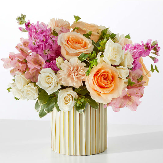 Paradise Bouquet with Ivory Vase –  Designs By Lakeland Flowers, Plant City FL
