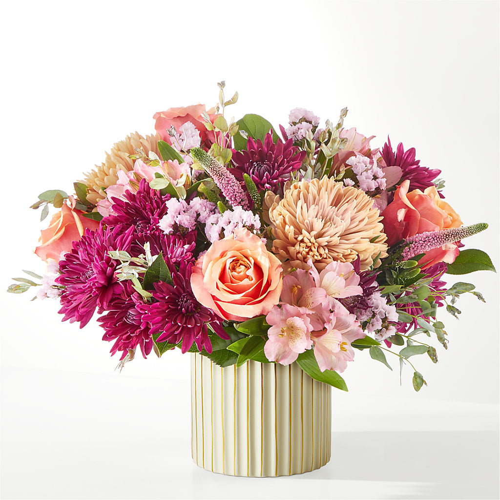 Berry Cobbler Bouquet with Ivory Vase –  Designs By Lakeland Flowers, Plant City FL