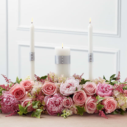 Worldwide Romance Unity Candle Arrangement –  Designs By Lakeland Flowers, Plant City FL