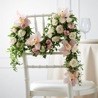 Orchid Rose Chair Décor –  Designs By Lakeland Flowers, Plant City FL